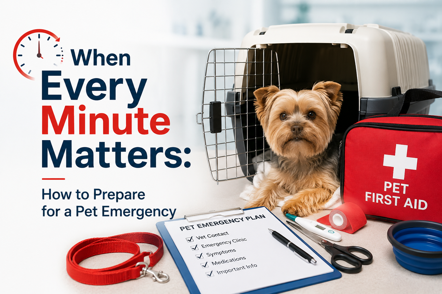 When Every Minute Matters: How to Prepare for a Pet Emergency